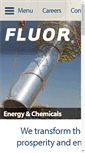Mobile Screenshot of fluor.com